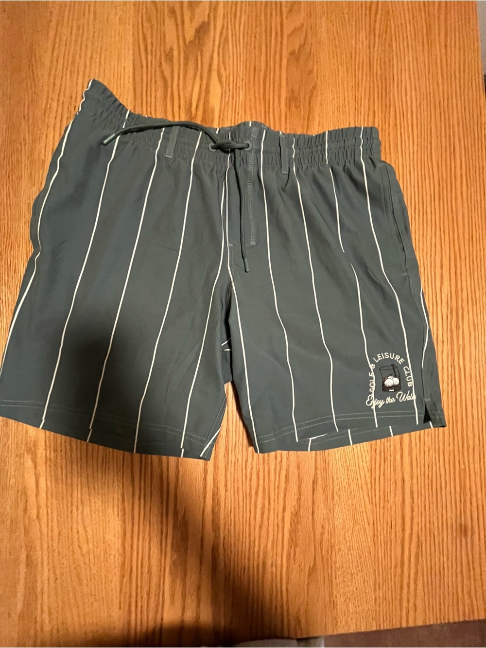 Men True Linkswear Enjoy The Walk Golf & Leisure Stripe Swim Trunk Shorts XL
